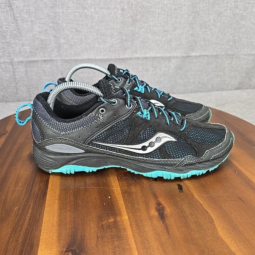 Saucony‎ Black Blue Adapt Trail Running Hiking Walking Shoes Womens Size 9.5